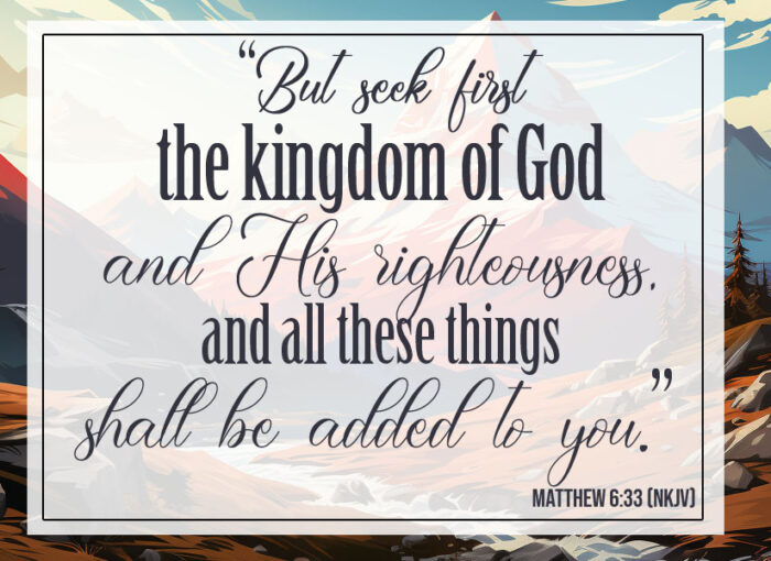 Matthew 6:33